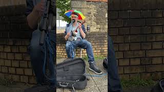 Mark Thomas busking at Kings Square East Cowes Isle of Wight 26th September 2024 [upl. by Natrav]