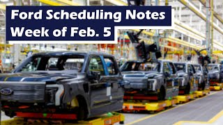 Ford Scheduling Information for the week of 2524 [upl. by Einnor]