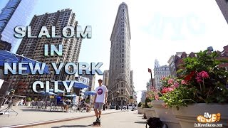 Freestyle slalom skating in New York on Seba skates [upl. by Zakarias296]