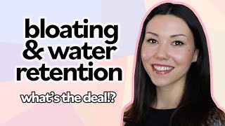 BLOATING amp WATER RETENTION before your period Heres Why  What To Do About It [upl. by Elimay910]