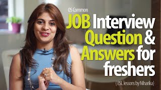 Job Interview Question amp Answers for freshers  Free Job Interview tips amp English Lessons [upl. by Lankton]