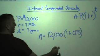 Compounding Interest Annually [upl. by Asiek]