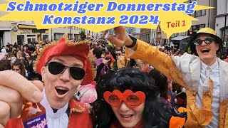 Konstanz🇩🇪Schmotziger Dunschtig in Konstanz4k Walting KonstanzFasnacht KonstanzTeil 1 [upl. by Nereen]