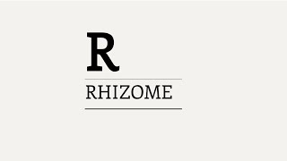 Three Minute Theory What is the Rhizome [upl. by Whalen]