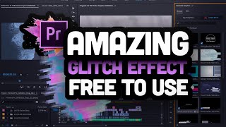 How To Download 20 Amazing Glitch Effects For FREE Adobe Premiere Pro [upl. by Enitsenrae]