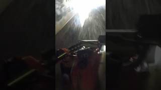 Hydroplaning through a tunnel yamaha quads warrior [upl. by Forward]