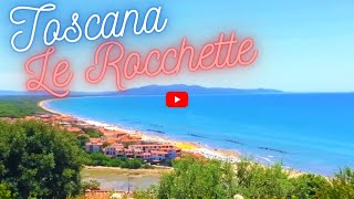 Spiaggia Le Rocchette Castiglione della Pescaia  tuscany beaches [upl. by Vtarj]