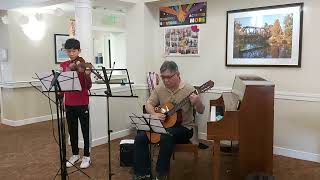 Jules Massenet  Meditation from Thais  Violin with guitar accompaniment [upl. by Taima]