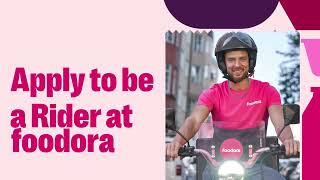 Apply NOW to be a Rider at foodora [upl. by Jeuz]