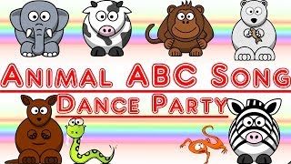 Animal ABC Song Learn Letters and Animals  Sing and Dance [upl. by Orvas]