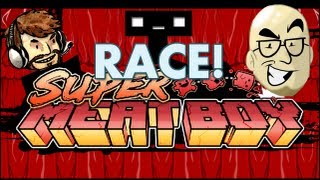 MeatBoy race v Northernlion and RockLeeSmile [upl. by Nnuahs874]