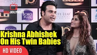 Krishna Abhishek On His Twin Babies  Twin Boys Through Surrogacy [upl. by Kcirdet141]