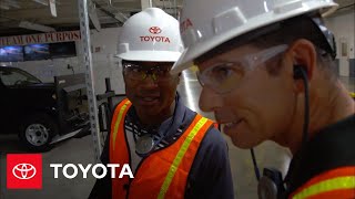 Team Toyota Athletes Visit Toyota Motor Manufacturing Texas in San Antonio  Toyota [upl. by Refynnej581]