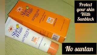 Skin White Sunblock Cream  Honest Review  Complete Guidance about Sunblock UVA amp UVB [upl. by Graeme]