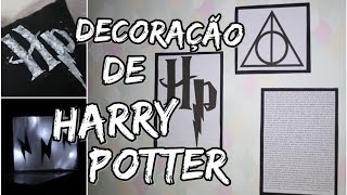 DECORAÇÃO DE QUARTO DE HARRY POTTER  QUADRINHOS LUMINÁRIA E ALMOFADA  POTTERWEEK [upl. by Sasnett]