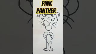 How to Draw pink Panther art drawingtutorials shorts [upl. by Notgnirrab]