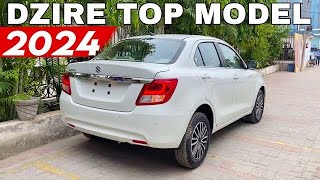 DZIRE 2024 ZXI PLUS TOP MODEL  Maruti Suzuki Dzire Top Model 2024 White Colour Review [upl. by Marelda34]