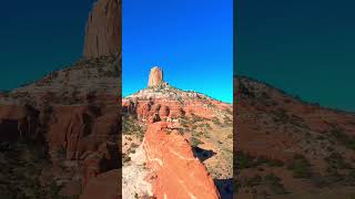 Square Butte Arizona 🏜️🇺🇸 hiking arizona dronevideo [upl. by Rosita]