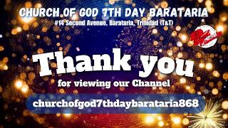 Church of God 7th Day Barataria Sabbath Service 31st August 2024  Morning Session [upl. by Annaerda]