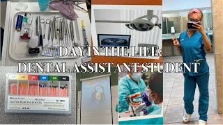 DAY IN THE LIFE  dental assistant student🦷🪥 [upl. by Asserrac]