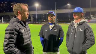 Marymount Baseball Postgame vs HampdenSydney Kevin Knoess and Owen Mead [upl. by Anileh]