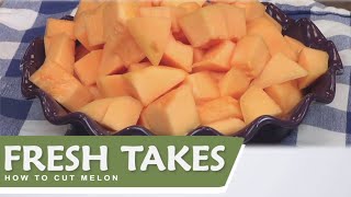 How to Cut a Melon Fast and Easy Cutting Tricks Fresh Takes [upl. by Morlee]