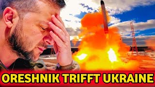 Russland feuert OreshnikBallistische Rakete ab und trifft die Ukraine [upl. by Ful409]