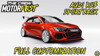 The Crew Motorfest  Audi RS3 Sportback  Full Customization [upl. by Gerg121]