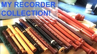 Tour MY RECORDER COLLECTION [upl. by Llecrep991]