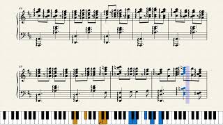 Offenbach Barcarolle Piano Solo Sheet Music [upl. by Joselyn42]