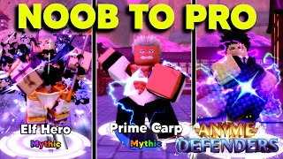 Going From Noob To Pro And Evolving Meta Units In Anime Defenders Roblox [upl. by Sebbie]