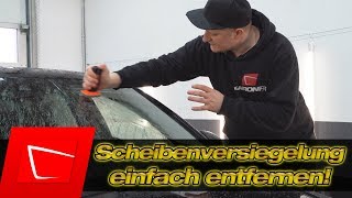 Scheibenversiegelung entfernen ohne Poliermaschine  Soft99 Glass Compound RollOn und Compound Z [upl. by Hanoy]