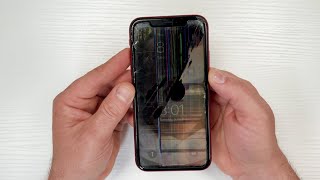 How to fix a cracked iPhone XR screen [upl. by Ardnaid161]