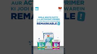 Birla White Putty  Activcoat Primer The secret to remarkable walls [upl. by Anaeco]