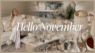 HELLO NOVEMBER  a cosy day christmas shop with me amp a huge festive decor haul ❄️ [upl. by Ahsenav]