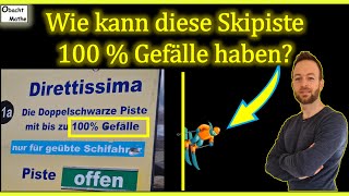 DIESE Piste mit 100  Gefälle gibt es wirklich Wie kann das sein 👀 Mathe Basics 478 👀 quiz [upl. by Nathan183]