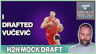 NBA Fantasy Mock Draft Strategy  12Team 9Category Breakdown As I Lose My Mind amp Pick Vucevic [upl. by Haroppizt]