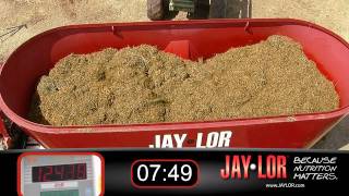 Jaylor Twin Auger TMR Mixer Dairy Ration Demo [upl. by Tarrsus]