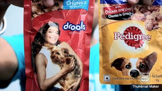 Drools Chunks Gravy VS Pedigree Chunks GravyHonest Dog feed review [upl. by O'Gowan]