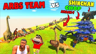 ARBS All Unit TEAM vs SHINCHAN and CHOP and AMAAN TEAM in Animal Revolt Battle Simulator [upl. by Fagan304]