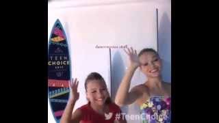 Maddie ziegler and Kenzie Ziegler dancing to Nae Nae  TCA 2015 [upl. by Ripley]