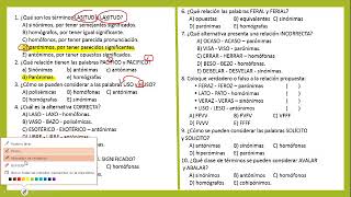 28 Repaso Homonimia y Paronimia 5° Razonamiento verbal [upl. by Geneva114]