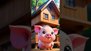 Three pigs story part 1  shorts Ai cartoon shortvideo yt cartoon bedtimestories short pig [upl. by Alahc]