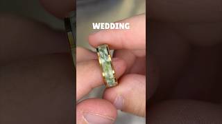 Making a glow in the dark wedding band with ferns and emeralds shorts [upl. by Nylram601]