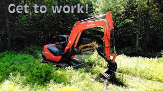 First Official Job For The New Kubota KX080 Concrete Pad Prep amp Guys Breaking My Stuff [upl. by Alistair852]