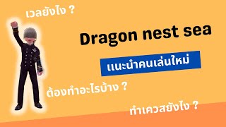 แนะนำมือใหม่เล่น Dragon Nest Seaข้อมูลก่อนอัพเเพทเดือนมีนาคม 65 [upl. by Akerley]