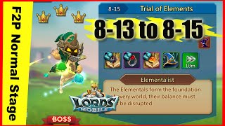 Lords mobile Normal stages 813 to 815 [upl. by Dulla482]