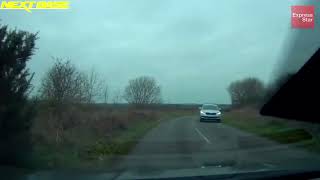 Dashcam footage of the Kingswinford plane crash on Doctors Lane [upl. by Luy]