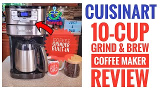 Cuisinart 10 Cup Coffee Maker with Grinder Automatic Grind amp Brew DGB450 Review I LOVE IT [upl. by Barna]