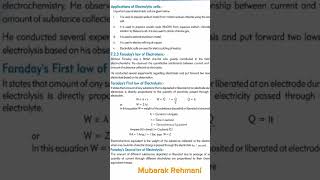 faradays law of electrolysis  Dry Cell  Chemistry 9th FBISE [upl. by Nilrah]